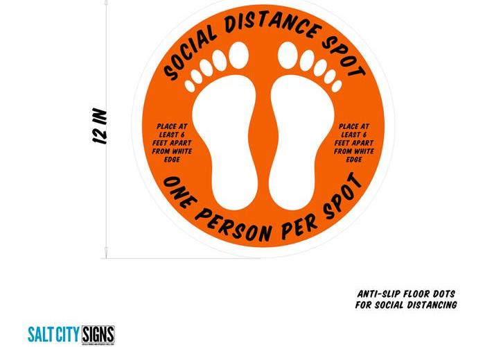 Social distancing floor spot near Syracuse NY